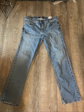 Hollister Straight-Leg Jeans in Medium Blue Wash